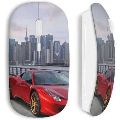 Souris Sans Fil Ferrari City Red Voiture