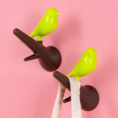 Vogelkapstokjes groen-bruin (2 stuks) - Qualy