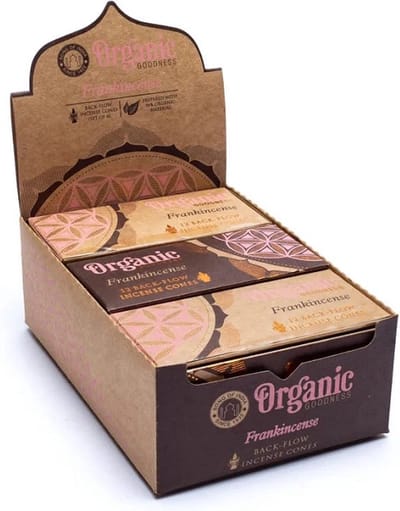 Organic Goodness - Frankincense - Backflow - Wierookkegels - Song of india - doos 6 stuks
