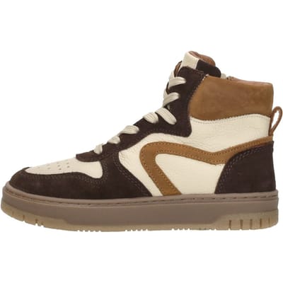 KEQ Veterschoenen Hoog Veterschoenen Hoog - Donkerbruin - Maat 32
