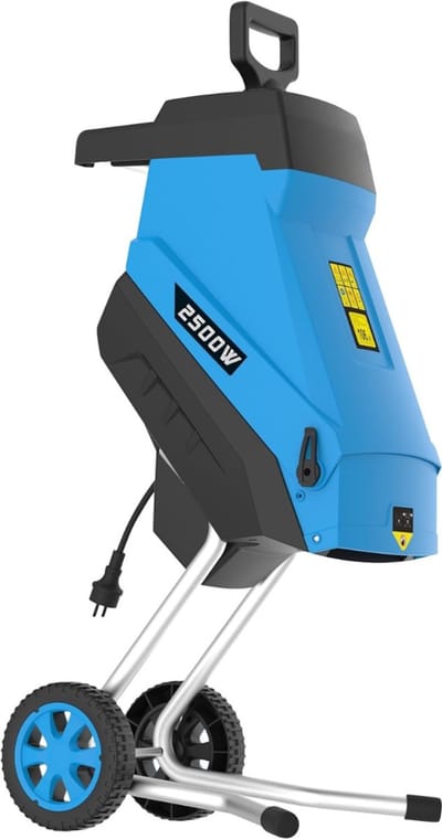 SAVI® Professionele Hakselaar Versnipperaar - Hakselaar Electrisch 50L - Versnipperaar Hakselaar – Blauw - 49cm x 40cm x 104cm