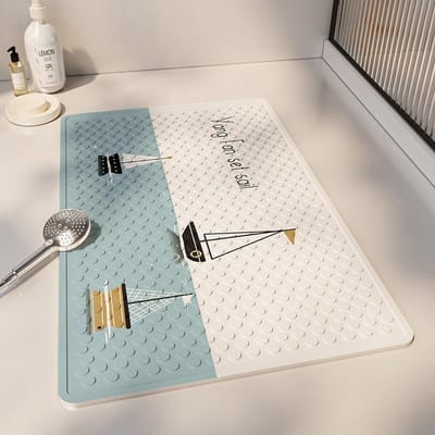 Badkamer Eenvoudige Antislip Vloermat Toilet Toilet Anti-val Voetmat Doucheruimte Douche Zuignap Massage Voetmat 40*70cm