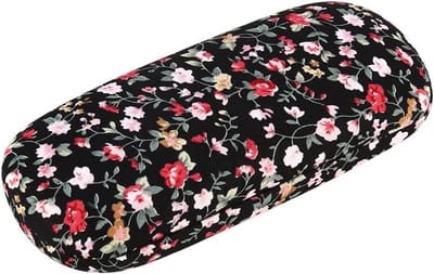 Schattige harde brillenkoker voor vrouwen, kinderen en tieners met bloemenpatroon - Draagbare brillenkoker, ideaal voor bescherming en stijl, One Size