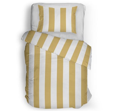 Snoozing Kristy Dekbedovertrek - Eenpersoons - 140x200/220 cm - Yellow