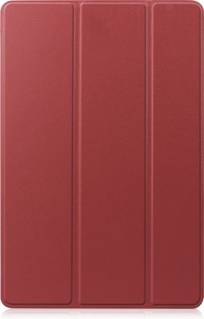Hoesje - Geschikt voor Samsung Galaxy Tab S8 - Dun & Stevig - Trifold Bookcase - Hard Cover - Hardcover Book Case - Tablet Hoes - Donkerrood