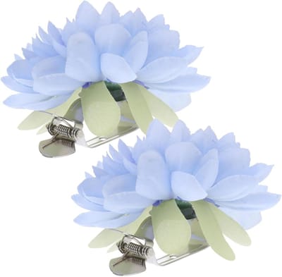 Gordijn Strikken - Gordijn Accessoires - Woonkamer Decoratie - Bloem Vorm - 10 cm Breed - Hemelsblauw