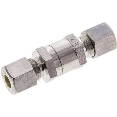 8L (M14x1.5) RVS Terugslagklep Knelfitting 1-250 bar ISO 8434-1