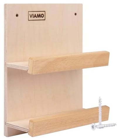 Houten Brillenrek voor Sauna - Voor 2 Brillen, Mobiele Telefoon of Sieraden