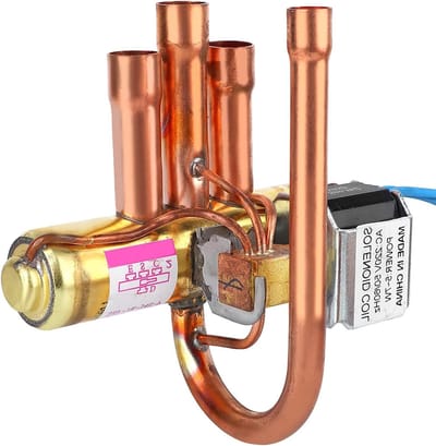 Vierwegventiel Airco - Omkeerventiel Verwarming - Koelen en Verwarmen - Lage Drukval - 1.5P-2P - Zilver