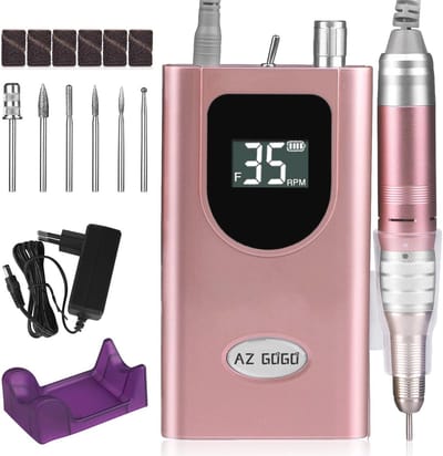 Thijox - Elektrische Nagelvijl Set 35.000 RPM - Professionele Nagelknipper voor Acryl, Gel en Natuurlijke Nagels - Draagbare Manicure-Pedicure Set met