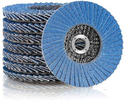 Dailygoods- Slijpschijf Premium Kwaliteit - Waaierschijven/Lamellenschijven - Set van 8 - Ø 76 mm - Korrel 40/60/80/120 - Meerlaagse Schuurschijven - Schuurdiscs
