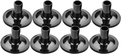 8 Stuks Cymbal Covers voor Drumstel, Zwarte Plastic Cymbal Stand Sleeves, Bescherming en Geluiddemping voor Drums