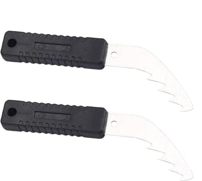 Onkruidverwijderaar Tuin - Handgereedschap Set - Gazon Onderhoud - Ergonomische Handgreep - 2 Stuks - Grijs