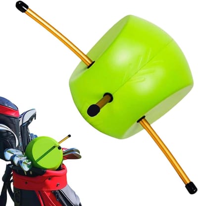 Golf Swing Trainer - Golf Oefenhulp Lijn - Swing Verbeteren - Versterkt Y-Frame - 22.61 x 20.8 cm - Goud