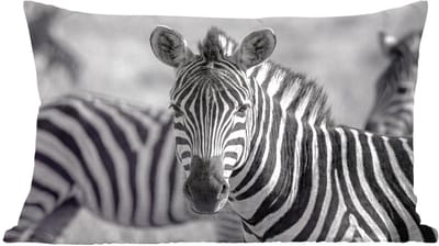 Sierkussens - Kussentjes Woonkamer - 60x40 cm - Zebra's - Zwart - Wit