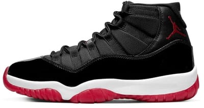 Air Jordan 11 Retro Bred 2019 Unisex Sneakers Zwart Wit Varsity-Rood 378037-061 46 black