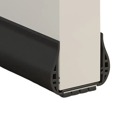 Nivard Tochtstrip - Tochthond - Windstopper - Deurborstel - Tochtband - Tochtstopper - Tochtkussen - Kussen Voor Deur - Draft Stopper - Zwart