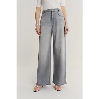 Jeans Wide Leg katoen dames Greenpoint Regular January
