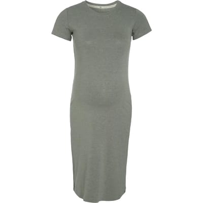 Baby's Only - Zwangerschapsjurk Glow Urban Green - Positiejurk - Maxi jurk gemaakt uit 96% viscose en 4% elastaan - Jurk met borstvoedingsfunctie - S/M