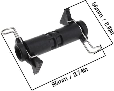 Dailygoods - Hogedrukreiniger - Verlengconnector - Zwart - Waterslang Adapter - Geschikt voor Karcher K2 K3 K4 K5 K6 K7 - 80 mm