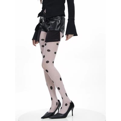 Snoepkleurige Y2K Zoete Coole Millennium Storm Punt Kousen Retro Trend Meisje Blauwe Panty Kousen Ins Stijl Rok Broek Kousen One Size gray