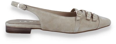 Tango Dames Slingback Duna 4-j Suede | Beige | Maat: 38
