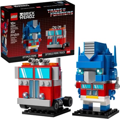 LEGO Transformers Brickheadz 40803 - Optimus Prime robot en voertuig