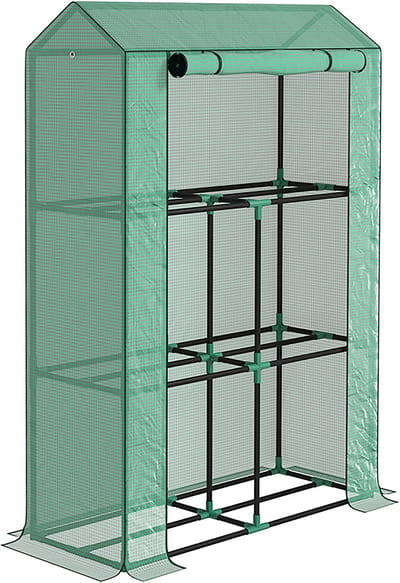 Outsunny - Folienkas - Staal - Kunststof - 100L x 40B x 150H cm - Groen