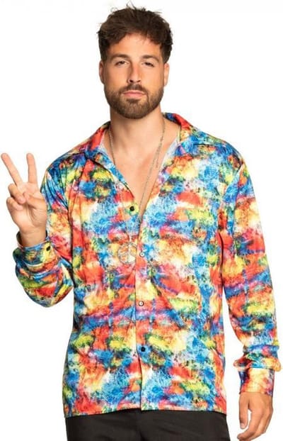 Boland - Shirt Flashy - Multi - XL - Volwassenen - Hippie