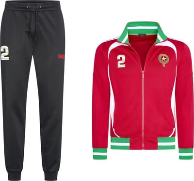 Cappuccino Italia - WK2026 Trainingspak Marokko - Leeuwen van de Atlas - Rood - Maat L