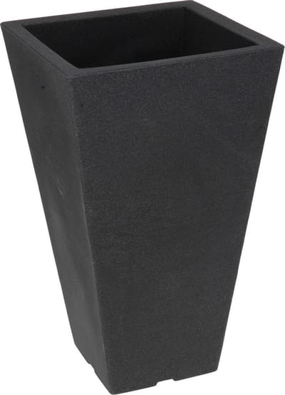Homestyle Bloempot Capri - Bloempotten - 27x15x45 cm Antraciet Vierkant