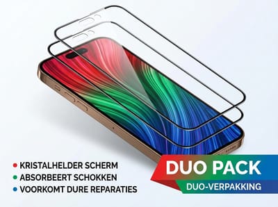 Premium Screenprotector iPhone 11 Pro – 2 Stuks Duo Pack – Beschermglas, 9H Gehard Glas, Anti-shock, Krasbestendig, Case-Friendly