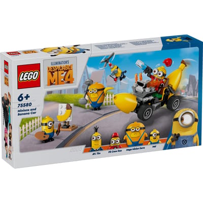 LEGO Despicable Me 4 - Minions en Bananenauto - 75580
