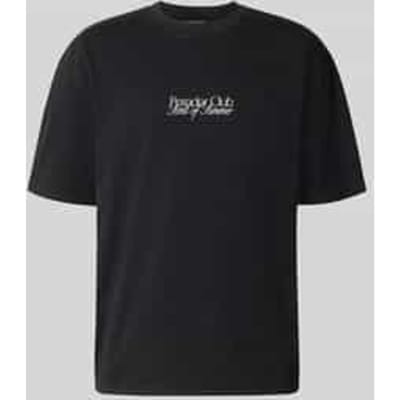 Oversized T-shirt met labelprint model 'Ramon'