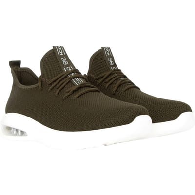 Crosshatch Heren Trevel Trainers (Olijf)
