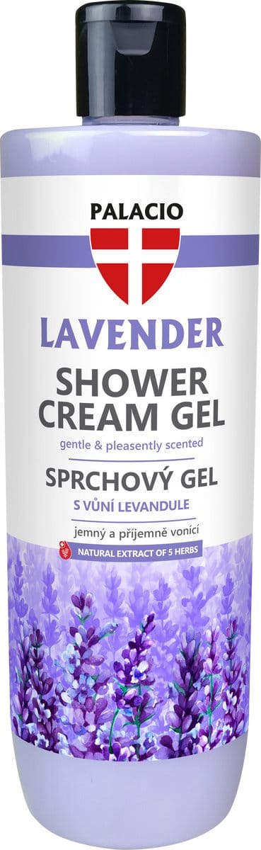 Palacio Lavendel Douchegel – Hydraterende & zachte douchegel met lavendel, kokos-tensiden & yoghurt – Aromatherapie tegen stress – 500 ml