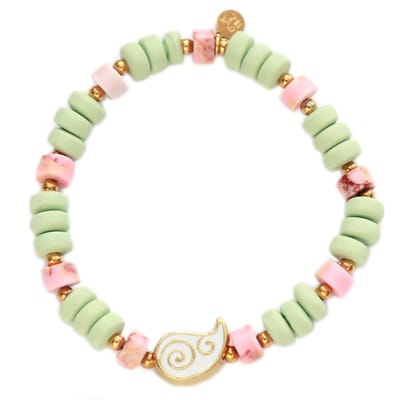 Armband paisley wit