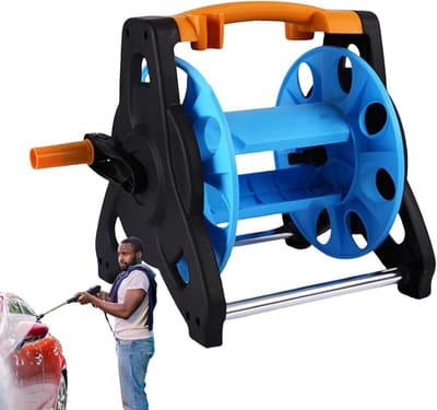 Tuinslanghouder - Slanghaspel Wagen - Tuin Bewateren - Met Wielen - 32.5x32x31.7cm - Niet gespecificeerd