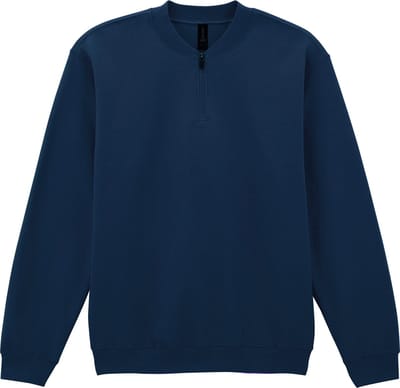 Gildan 1/4 zip fleece sweater GISF008 - Navy - S