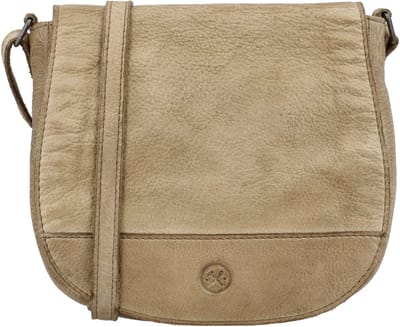 Hide & Stitches Paint Rock Schoudertas - Crossbody - Overslag - Leer - Leren Dames Tas - Zand