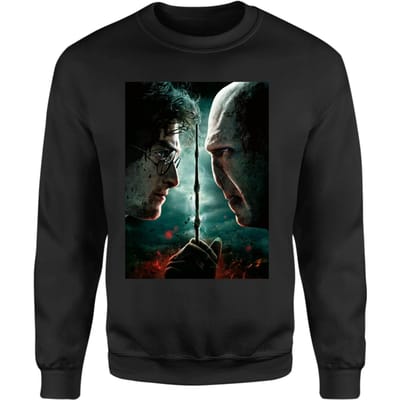 Harry Potter Deathly Hallows - Part 2 Sweatshirt - Black - XS
