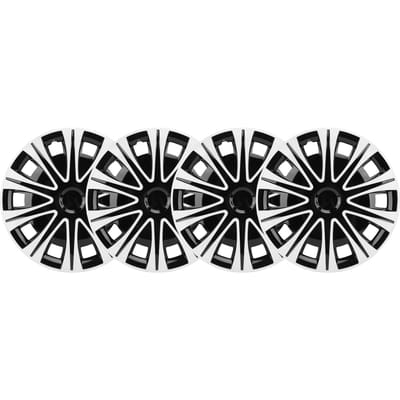 Lot de 4 enjoliveurs de roue de 17 pouces, protection de jante de roue universelle au look sportif, remplacement pour