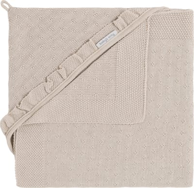 Baby's Only Gebreide wikkeldeken - Omslagdoek baby Mood - Warm linen - 75x75 cm - Geschikt voor drie- en vijfpuntsgordel