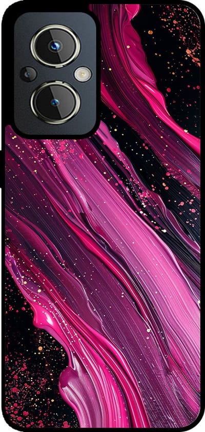 Smartphonica Telefoonhoesje Geschikt voor OnePlus Nord N20 5G met marmer opdruk - TPU backcover case marble design - Paars Roze geschikt voor OnePlus Nord N20 5G