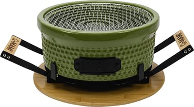 Q-MAMI TABLE GRILL | GREEN (Hibachi / Shichirin / Tafelgrill / Barbecue / Kamado / Tafel bbq)