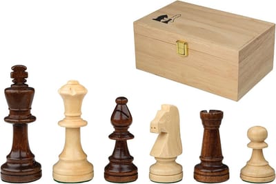 Klassiek Schakenset met Houten Opbergdoos