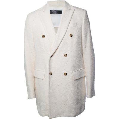 Amiri, witte bouclé blazer