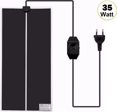 UniEgg™ Warmtemat - 28 x 65 cm - 35 watt - met regelaar - voor kuikens en kippen - reptielen - amfibieën - pluimvee