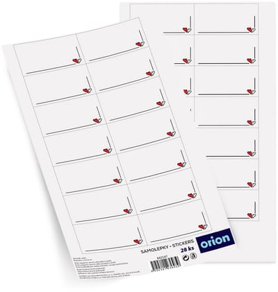 Zelfklevende Etiketten voor Potjes HART 28 stuks - Flessen - Labels - Stickers
