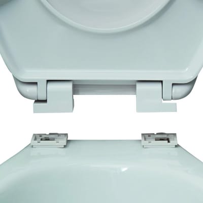 Toiletbril Blauw 45.5 x 37 cm met Zachte Sluiting - 29 Stuks